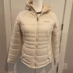 Cream white puffer jacket